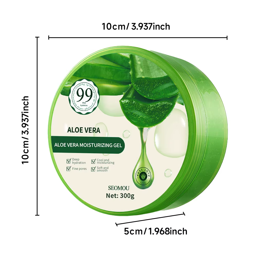 "Gel d'Aloe Vera Pure (300G) - 99% naturel pour le visage