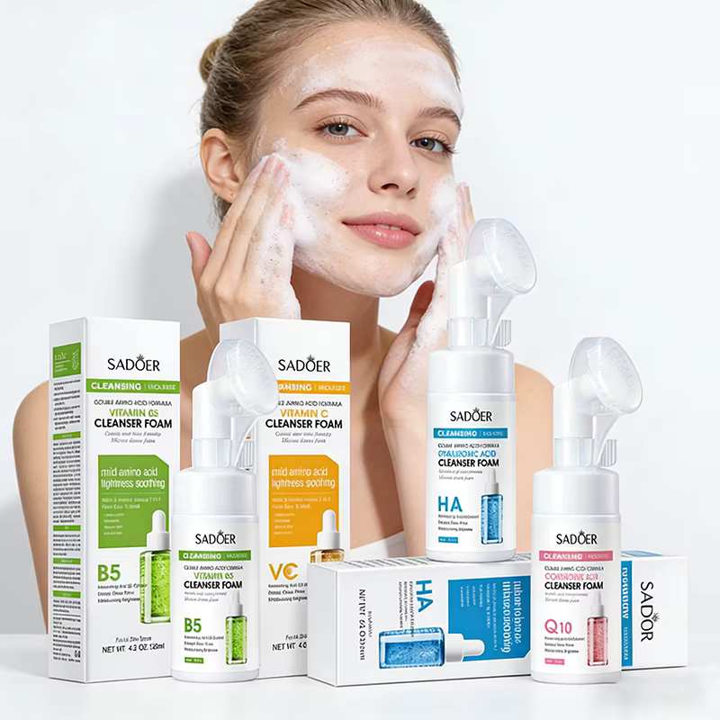 SAODER Q10 vitamine C nettoyant pour le visage mousse de lavage