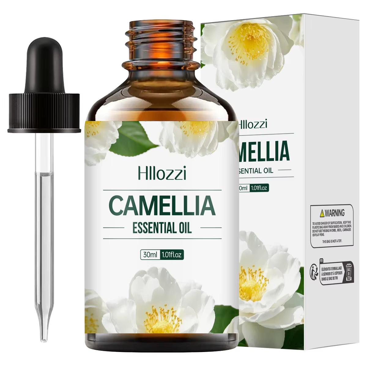 Huile essentielle de camélia – Hydratant naturel pur pour le visage et les cheveux