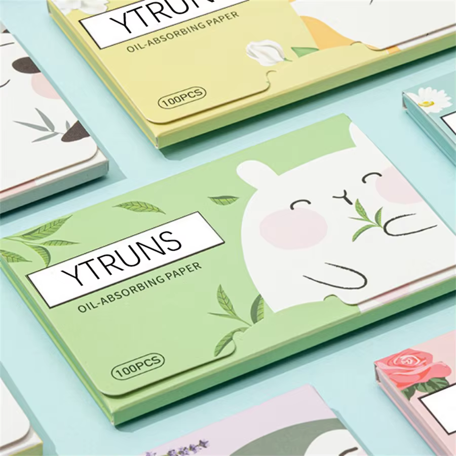 Papier absorbant d'huile parfumée pour hommes et femmes