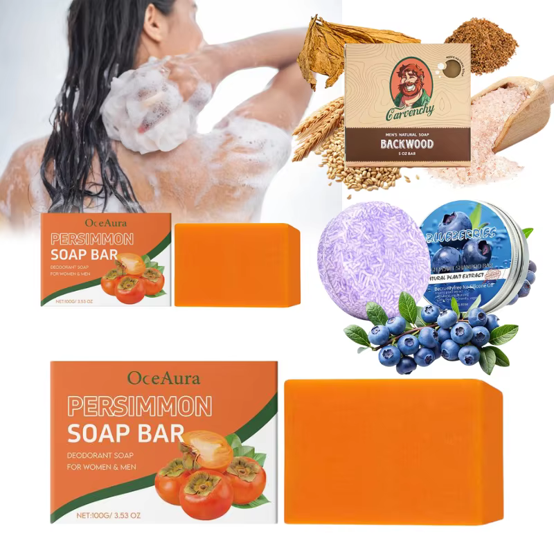 Savon naturel au kaki 100g pour un contrôle efficace des odeurs