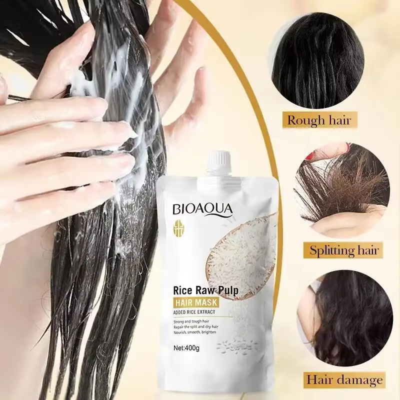 Masque capillaire magique à la kératine au riz