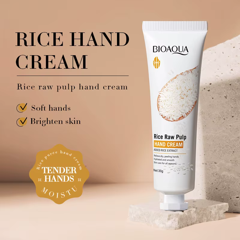 BIOAQUA crème pour les mains au riz blanc blanchissant hydratant nourrissant Anti-âge