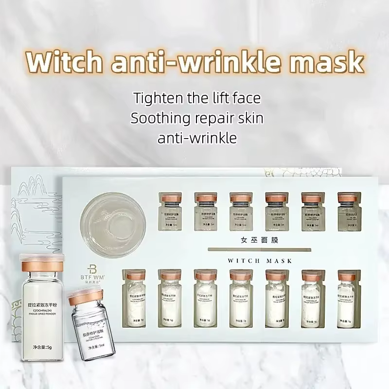 Masque facial au collagène à l'acide hyaluronique