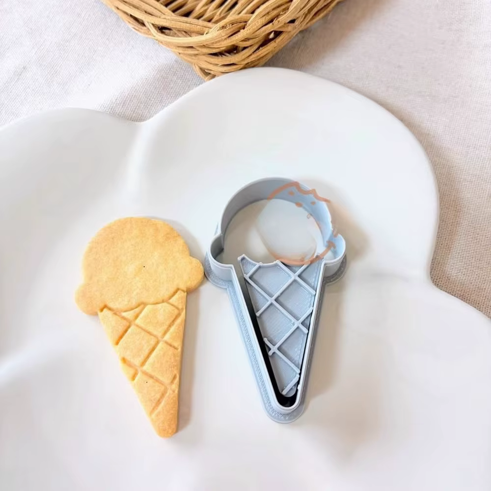 Moule à biscuits en forme de cône de crème glacée, cône de crème glacée, chocolat, Fondant, gâteau, Dessert, outils de fabrication de cadeaux