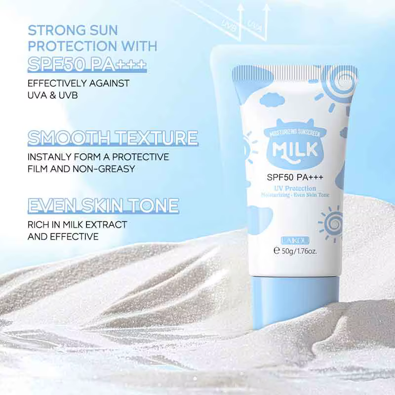 Crème solaire éclaircissante pour le visage
