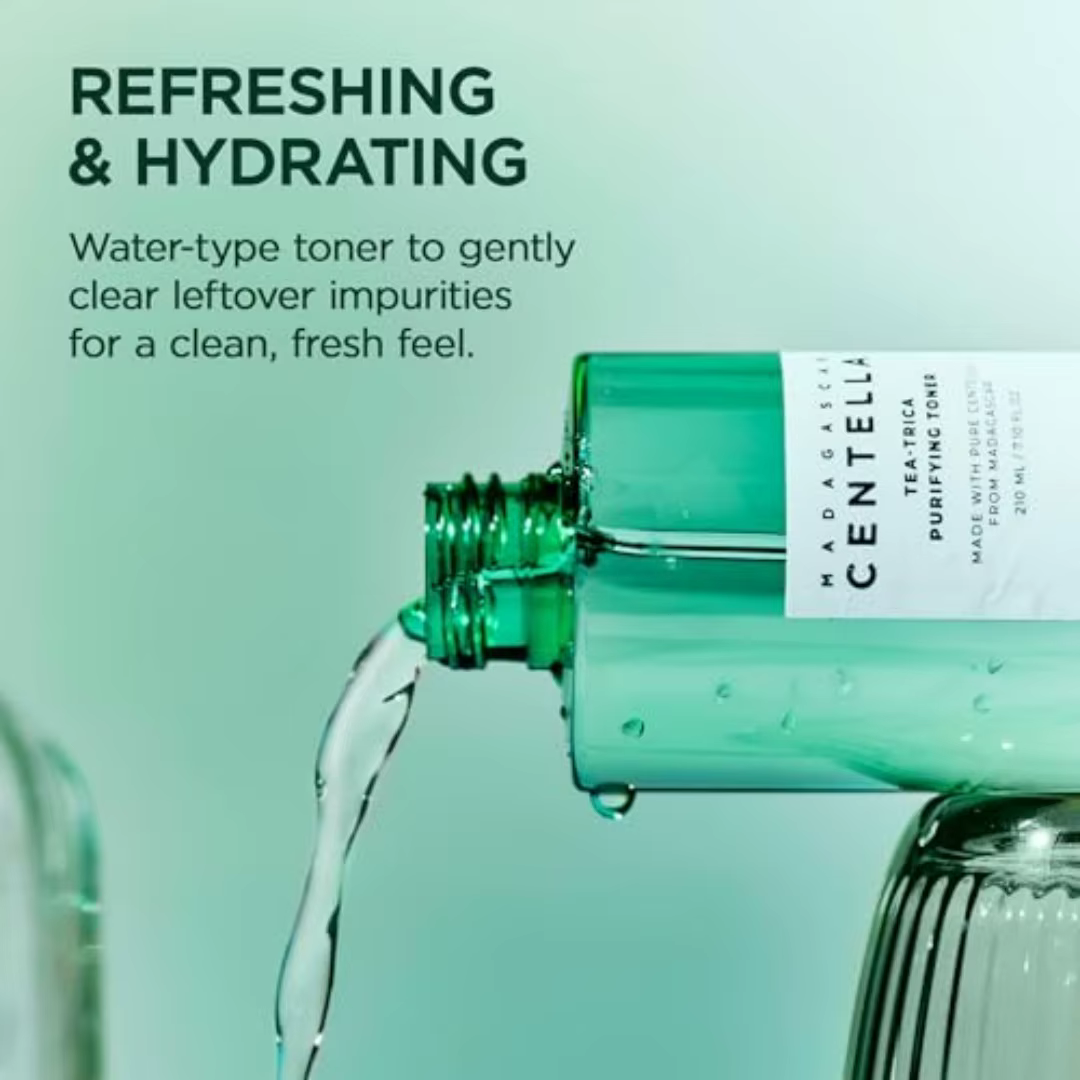 Tonique Purifiant SKIN1004 Tea-Trica 210ml Centella Asiatica de Madagascar Soin des Pores Contrôle du Sébum Éliminateur