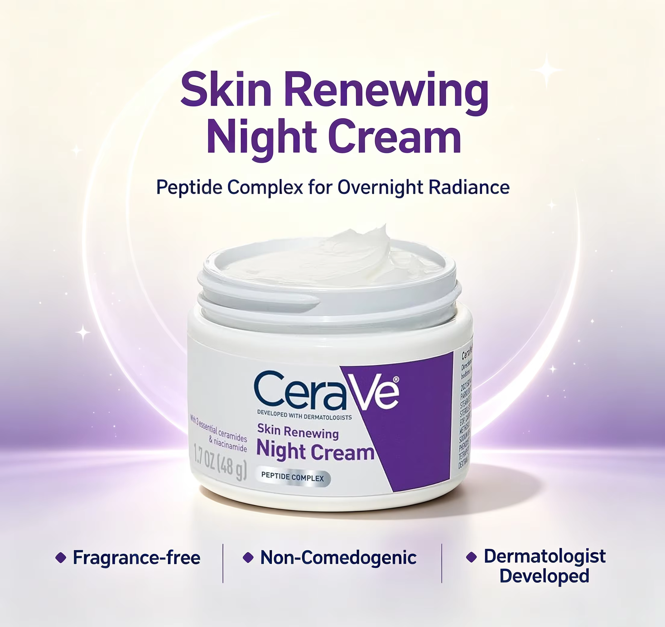 Crème de nuit régénérante pour la peau CeraVe