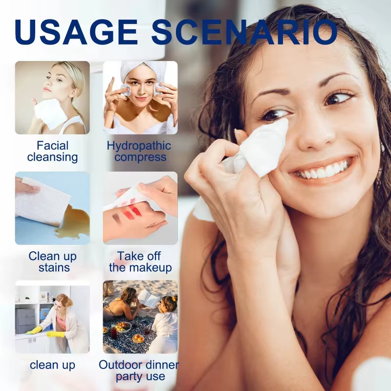 Serviettes jetables pour le visage