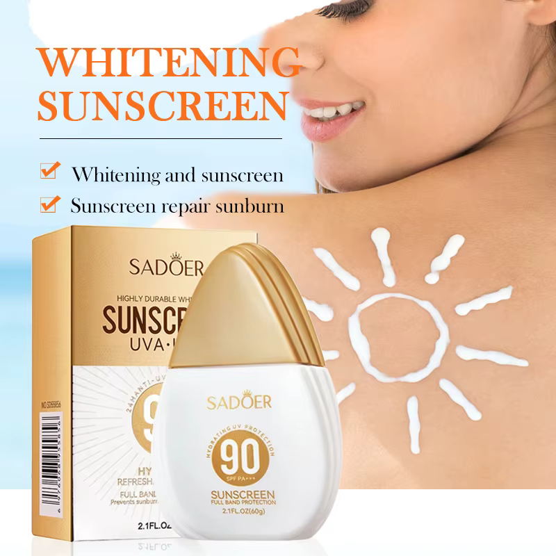 SADOER Spf 90 + crème solaire pour visage corps