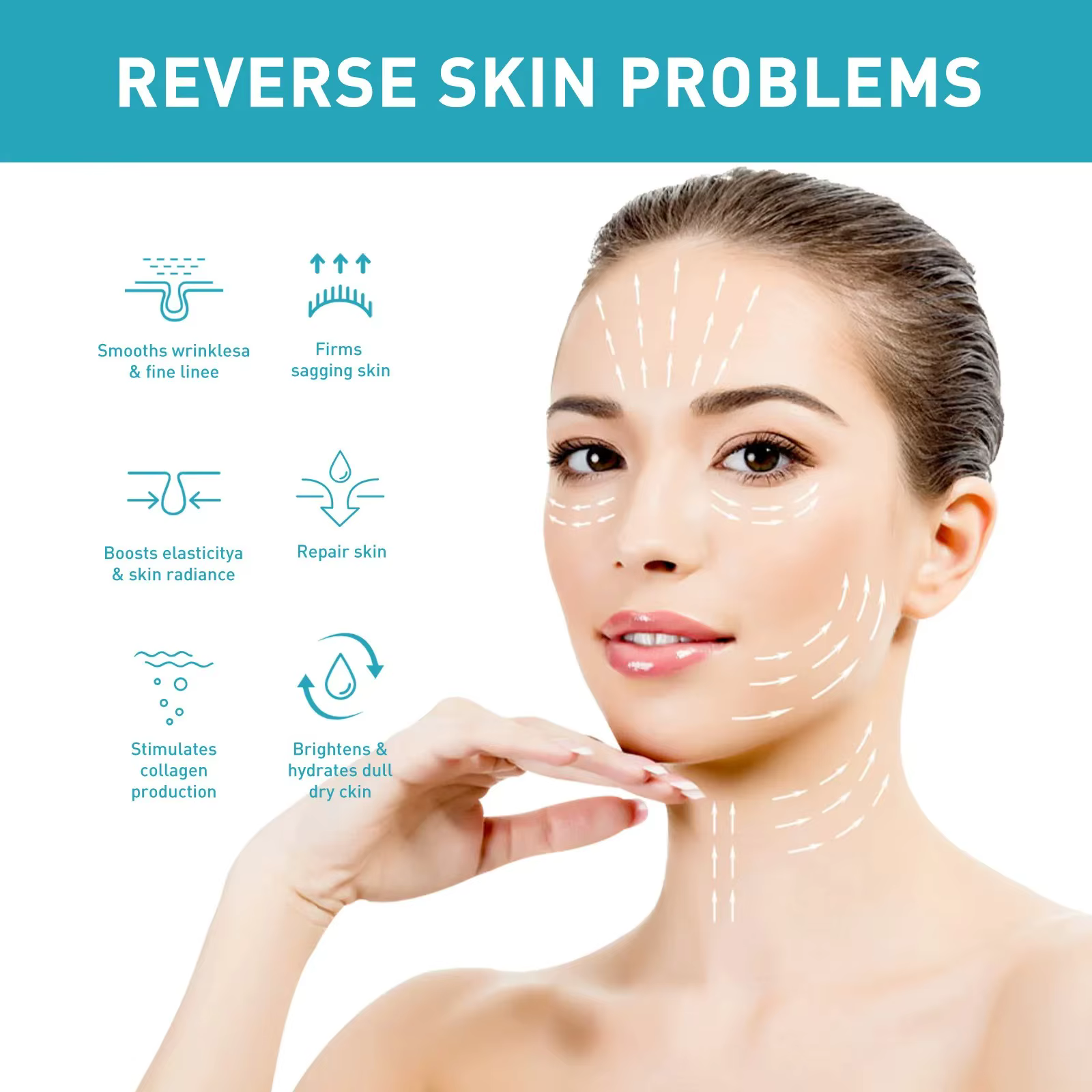 Nicotinamide Anti-rides sérum collagène Lifting raffermissant ridules réparation visage Essence lisse soin de la peau