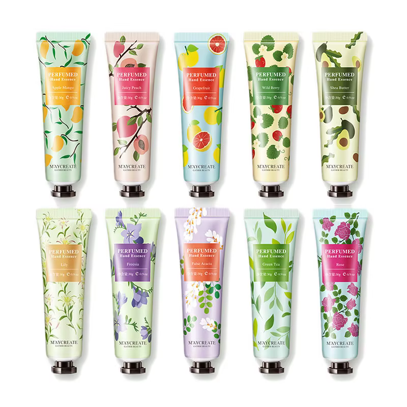 Ensembles de crème pour les mains fleuri fruitée