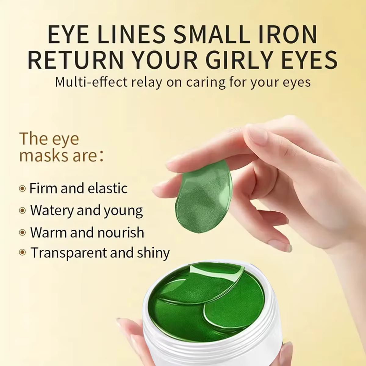 Masque pour les yeux apaisant au collagène d'aloe vera