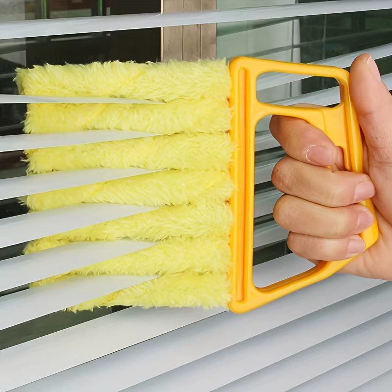Brosse de nettoyage de vitres pour stores, brosse de dépoussiérage pour stores lavables et détachables, plumeau pour stores, brosse anti-poussière domestique pour cabine de fenêtre