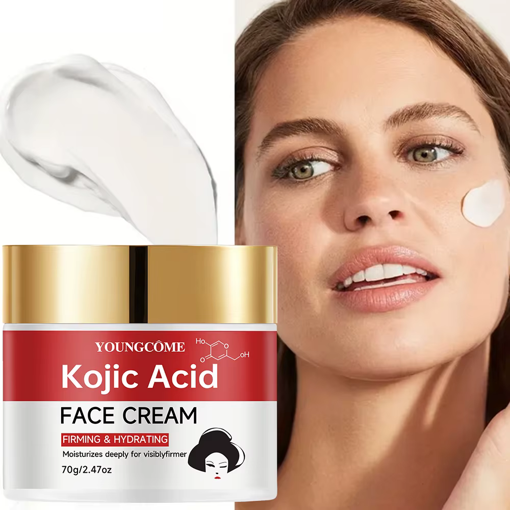 Crème visage à l'acide kojique – Hydratation profonde et raffermissement de la peau