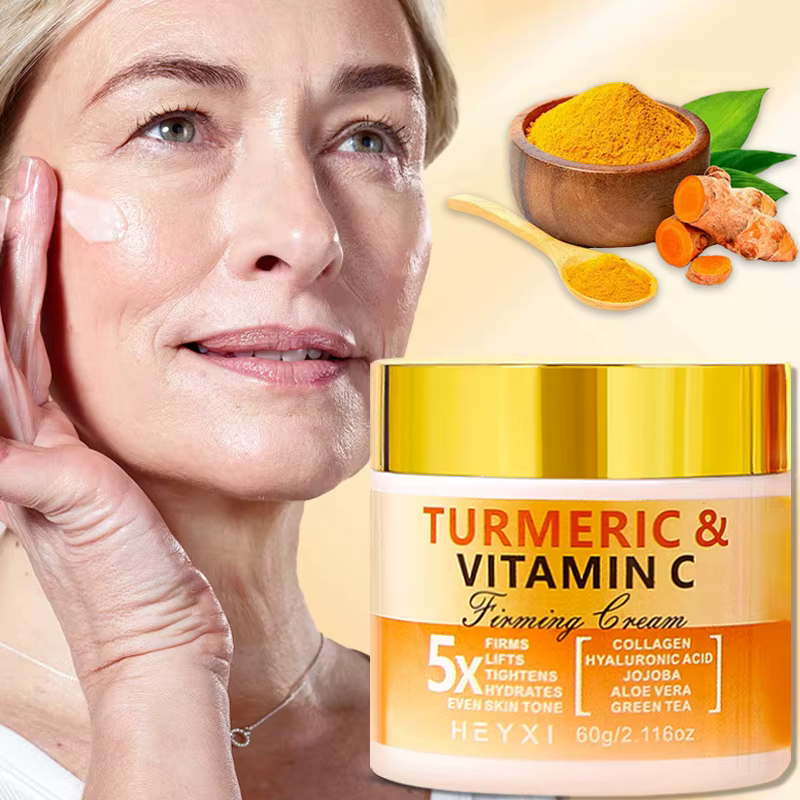 Crème raffermissante pour le visage au curcuma et à la vitamine C