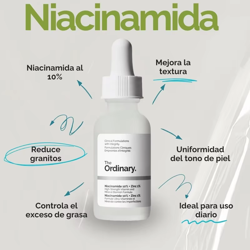Sérum The Ordinary Niacinamide 10% + Zinc 1% 30ml