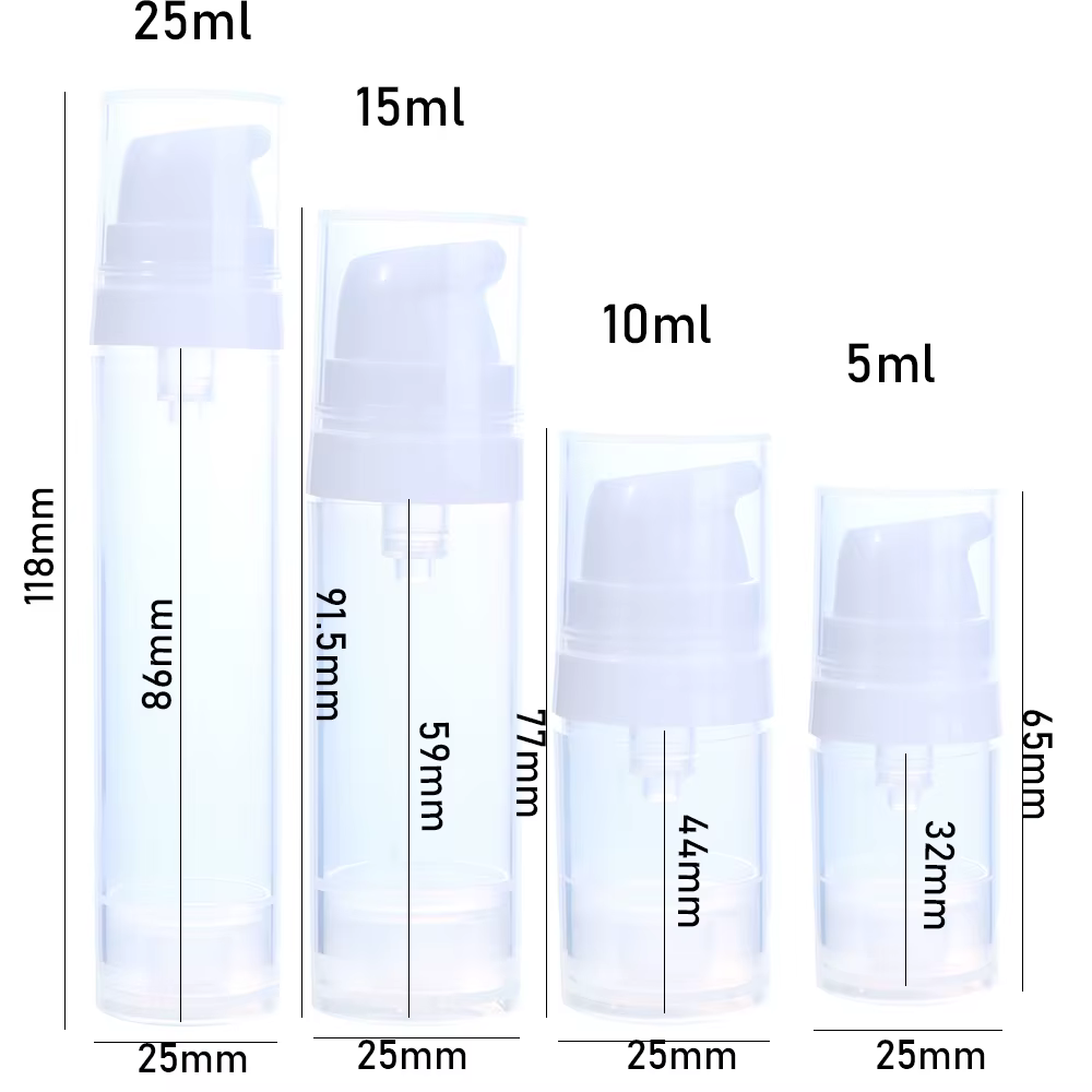 Bouteille de Lotion en plastique de 5/10/15/25ml