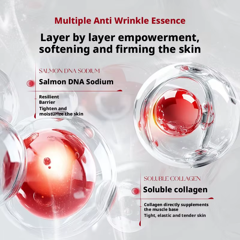 Ampoule de sérum anti-rides au DNA de saumon et au sodium