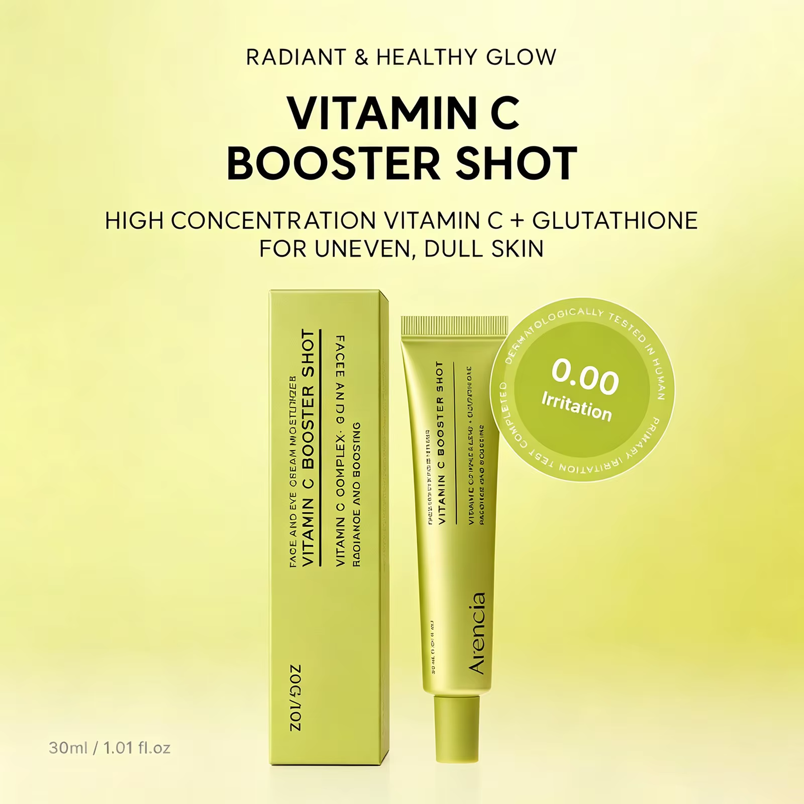 Crème pour le visage et les yeux à la vitamine C