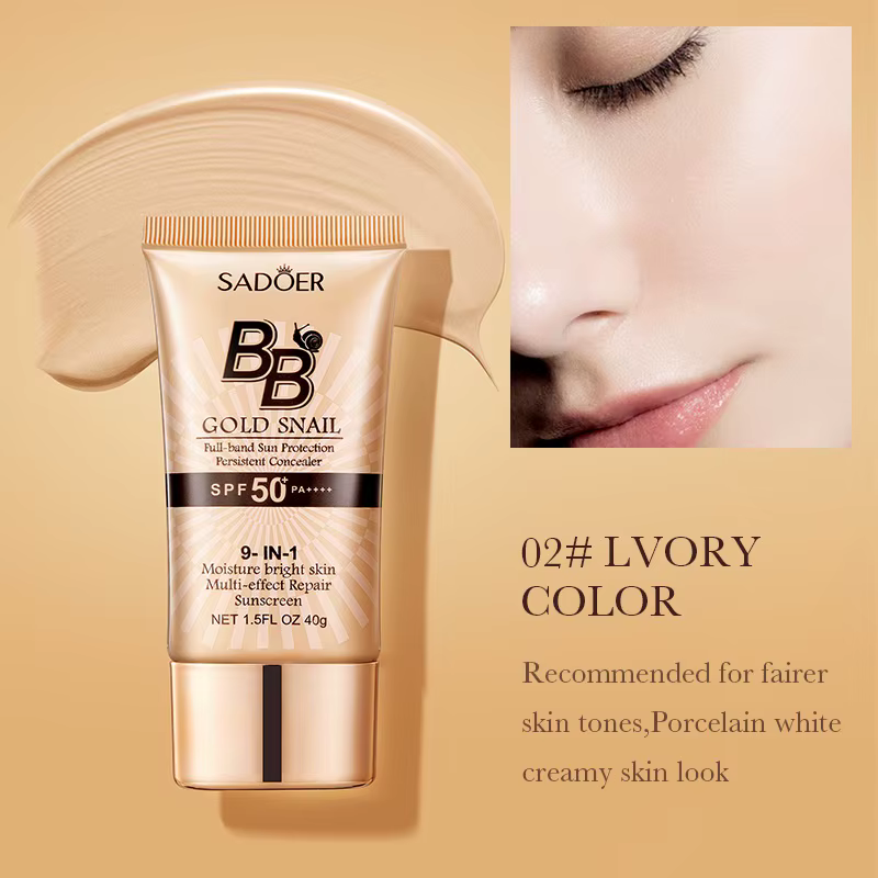 SADOER Crème BB écran solaire à la bave d'escargot