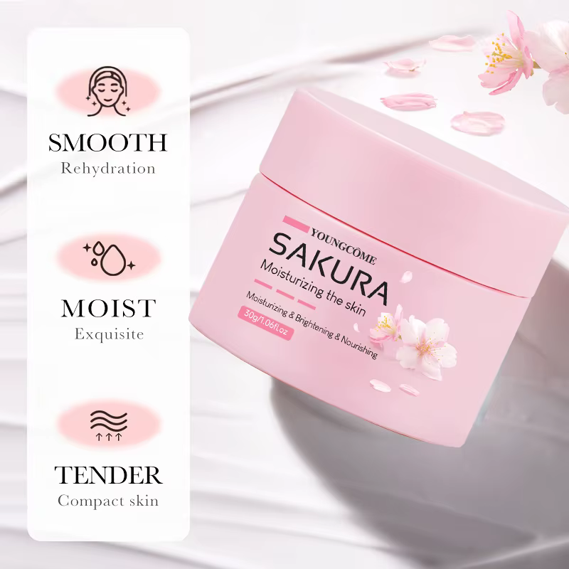 YOUNGCOME Sakura Essence crème fleur de cerisier hydratant pour le visage pour peau sèche et rugueuse Anti-âge Lifting