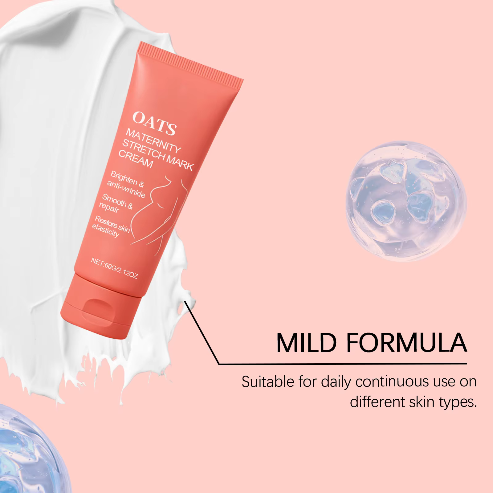 Crème réparatrice contre les vergetures pour femmes enceintes