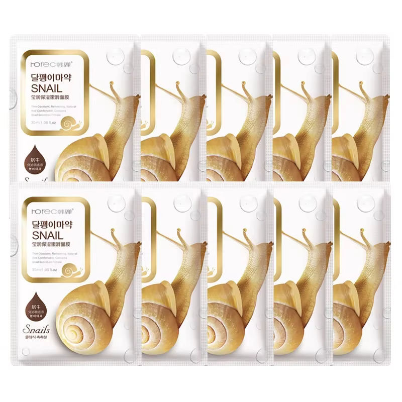 Masque Facial hydratant d'escargot