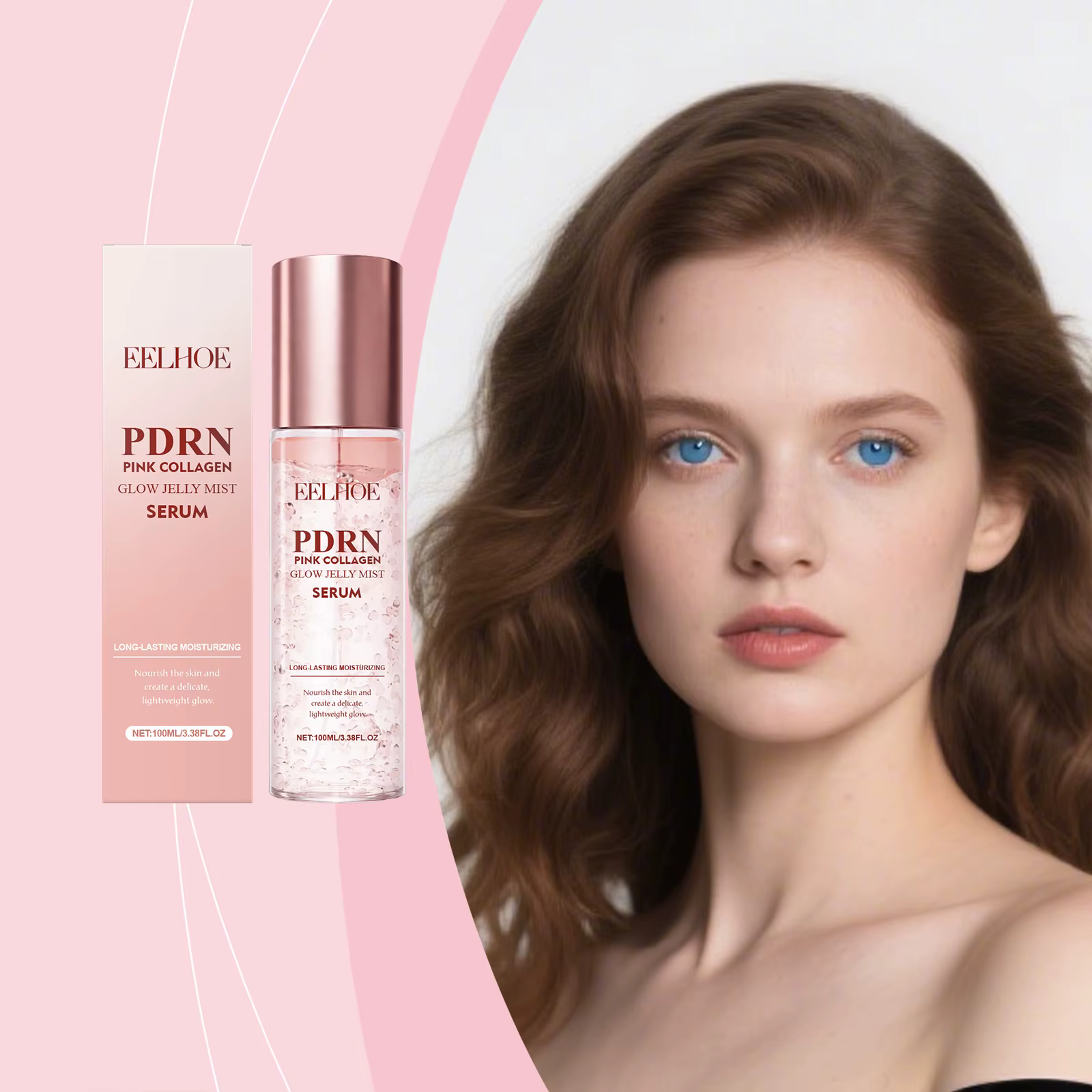 Spray d'essence de collagène, brume faciale lissante, spray éclaircissant, sérum hydratant pour le visage, tonique, améliore la peau sèche, soin de la peau, 100 ml