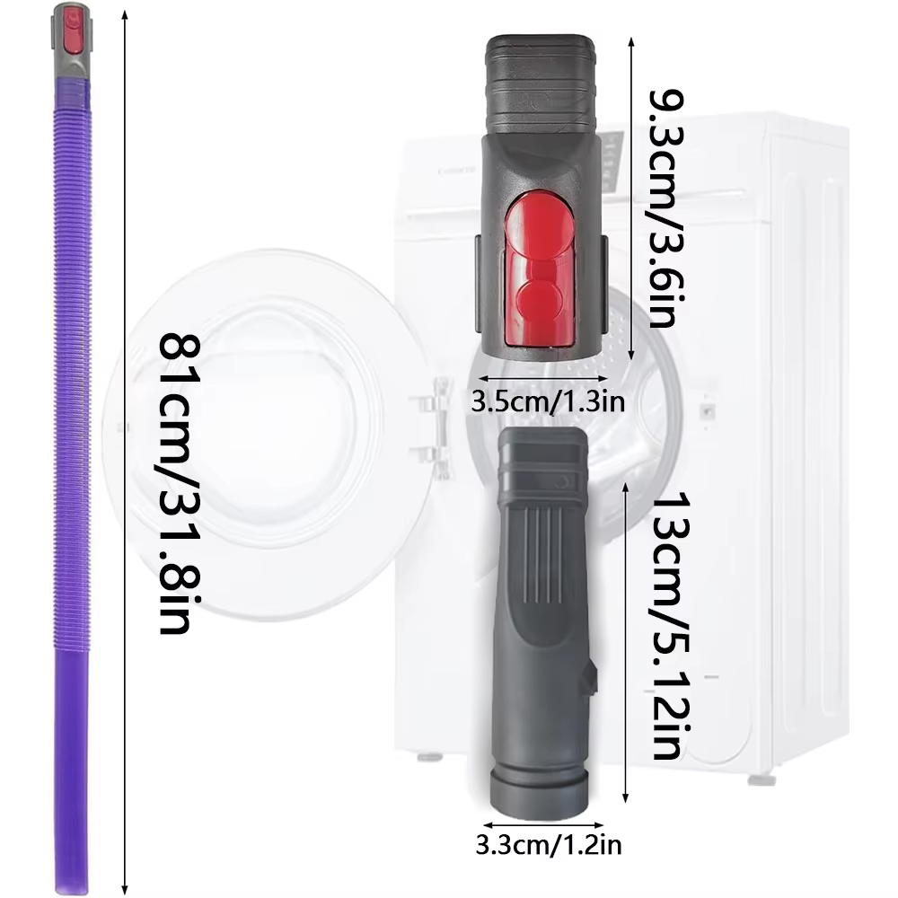 Pièces de nettoyeur d'évent de sèche-linge pour aspirateur Dyson, pour modèles V6 V7 V8 V10 V11 V15, fixation de tuyau d'aspirateur anti-peluches