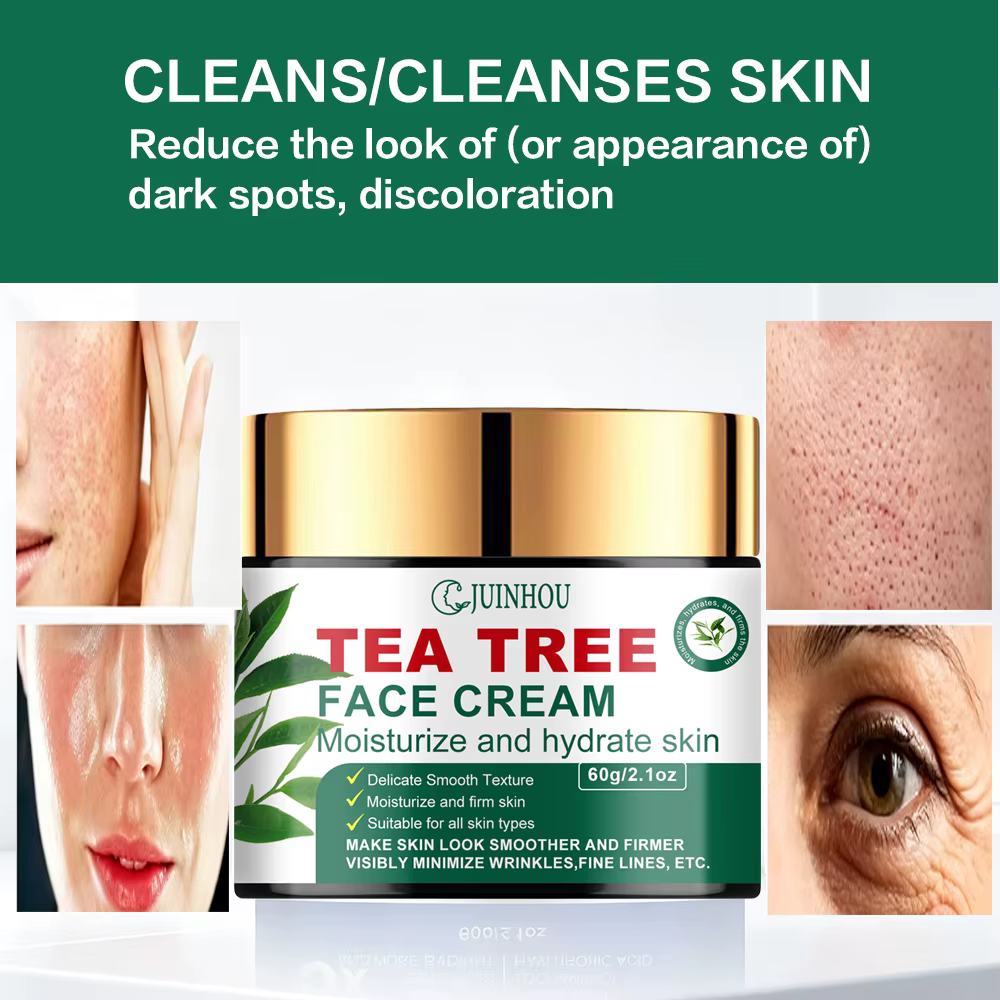 Crème hydratante pour le visage JUINHOU à l'huile d'arbre à thé