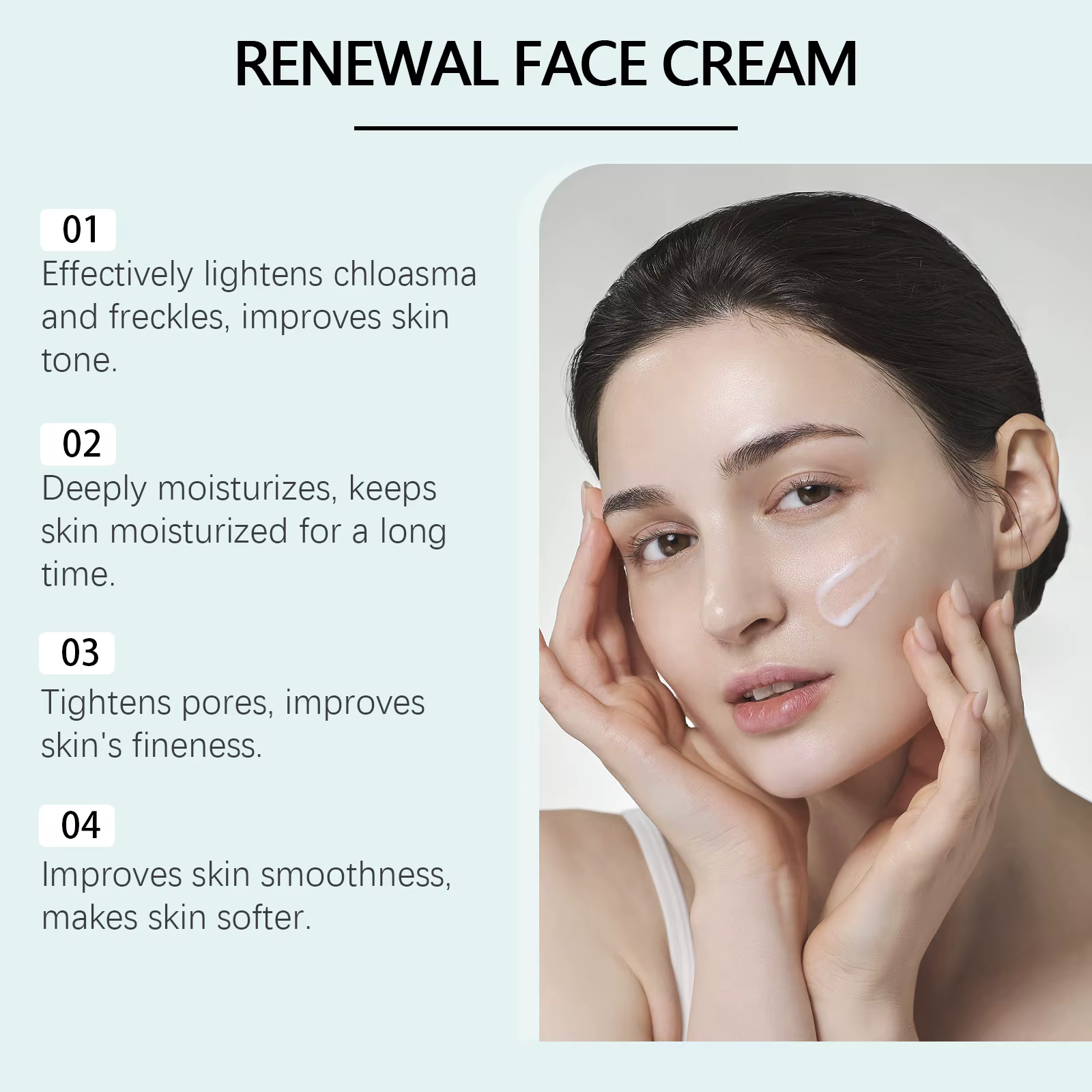 Crème raffermissante au collagène pour le visage