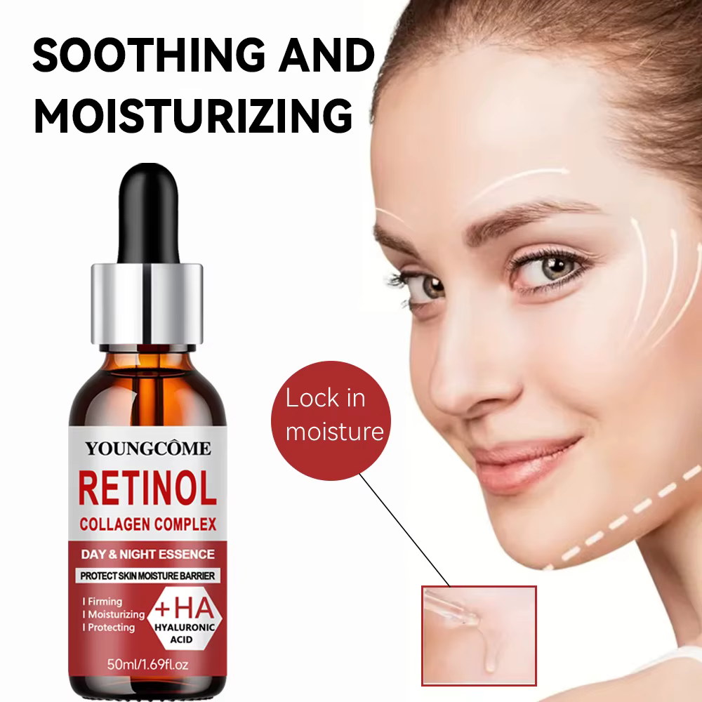 Ensemble crème réparatrice hydratante et sérum au rétinol avec collagène et vitamine E