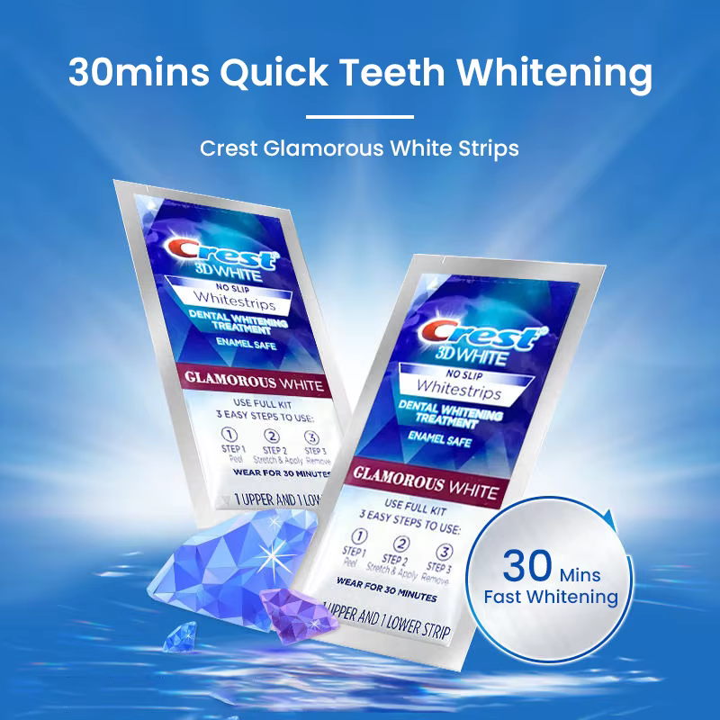 Crest 3D bandes blanches blanchiment dentaire bandes de blanchiment des dents glamour blanc crête bandes de blanchiment blanchiment des dents 5/7/14 traitement