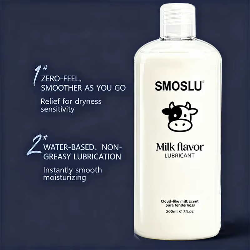 Lubrifiant parfumé au lait – Lubrification crémeuse pour les rapports – Hydratant et lissant