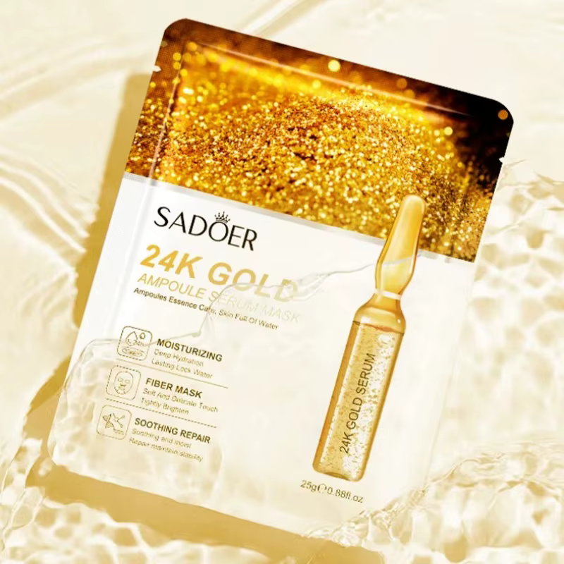 10 masques faciaux en or 24 carats Saoder