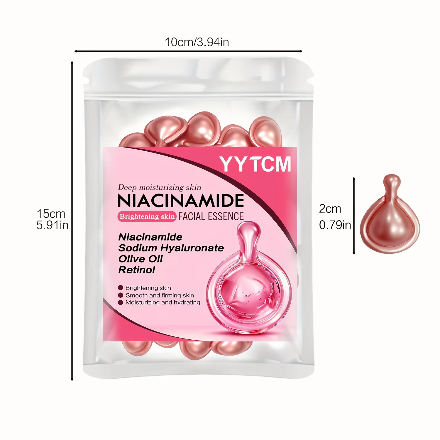 Capsules d'essence faciale à la niacinamide