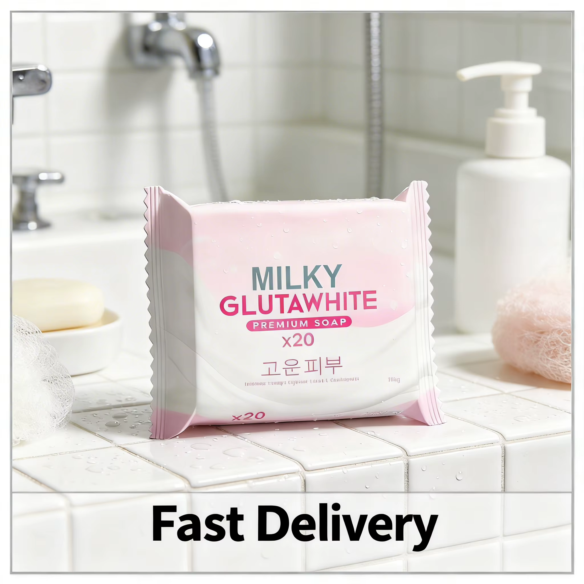 Savon coréen MILKY GLUTAWHITE Premium