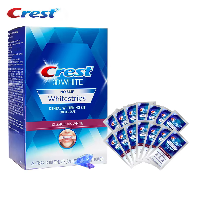 Crest 3D bandes blanches blanchiment dentaire bandes de blanchiment des dents glamour blanc crête bandes de blanchiment blanchiment des dents 5/7/14 traitement