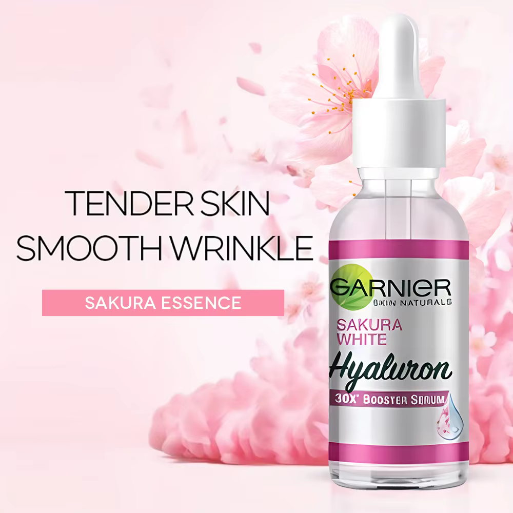 GARN Nier rose sérum Sakura lueur 30x rehausseur hyaluronique