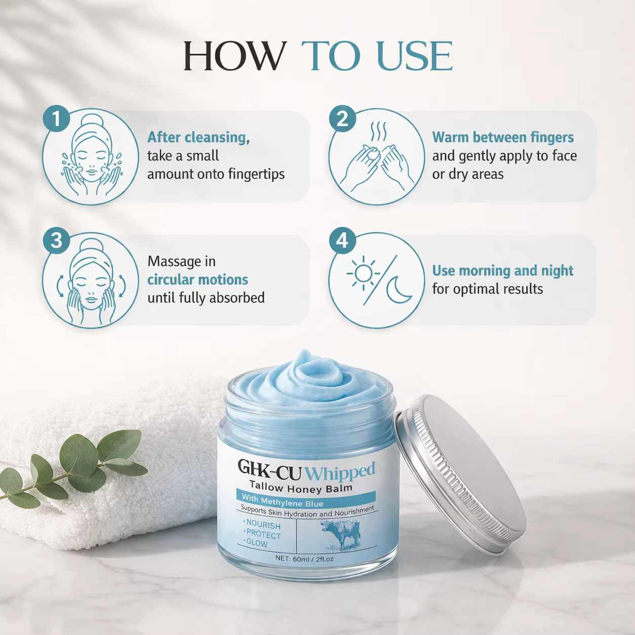 1/2/3PCS Peptides de Cuivre GHK-Cu