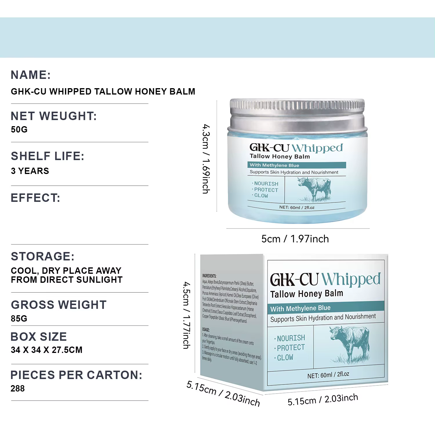 1/2/3PCS Peptides de Cuivre GHK-Cu
