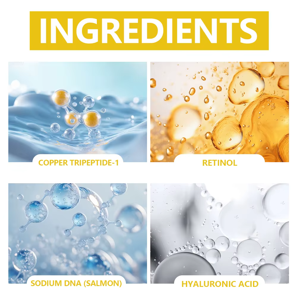 Sérum Complexe ADN de Saumon PDRN + Peptides Jaunes - Raffermissant