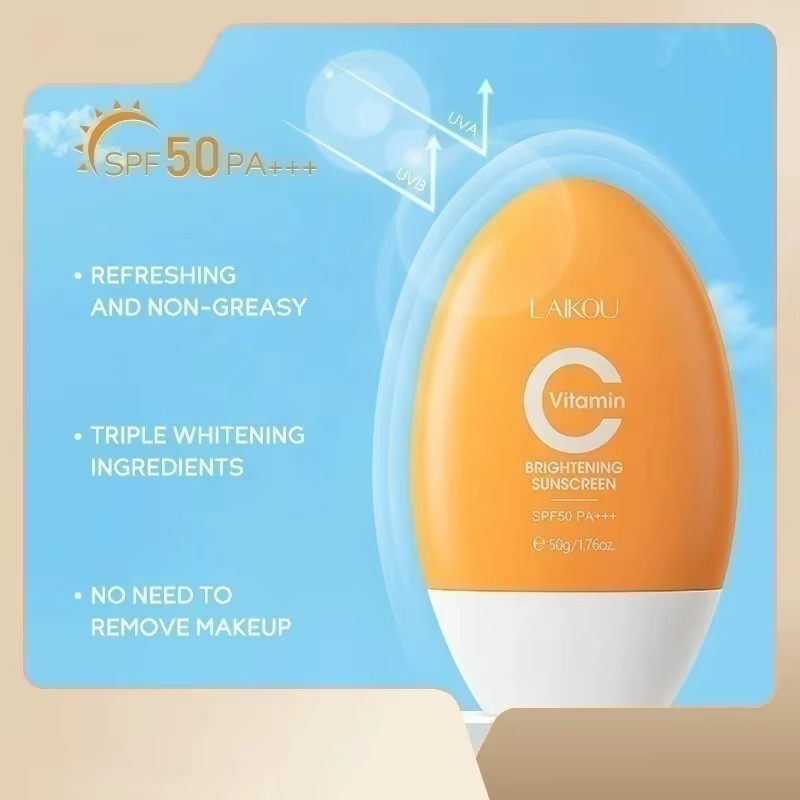 LAIKOU Crème Solaire Visage Vitamine C Ultra SPF50