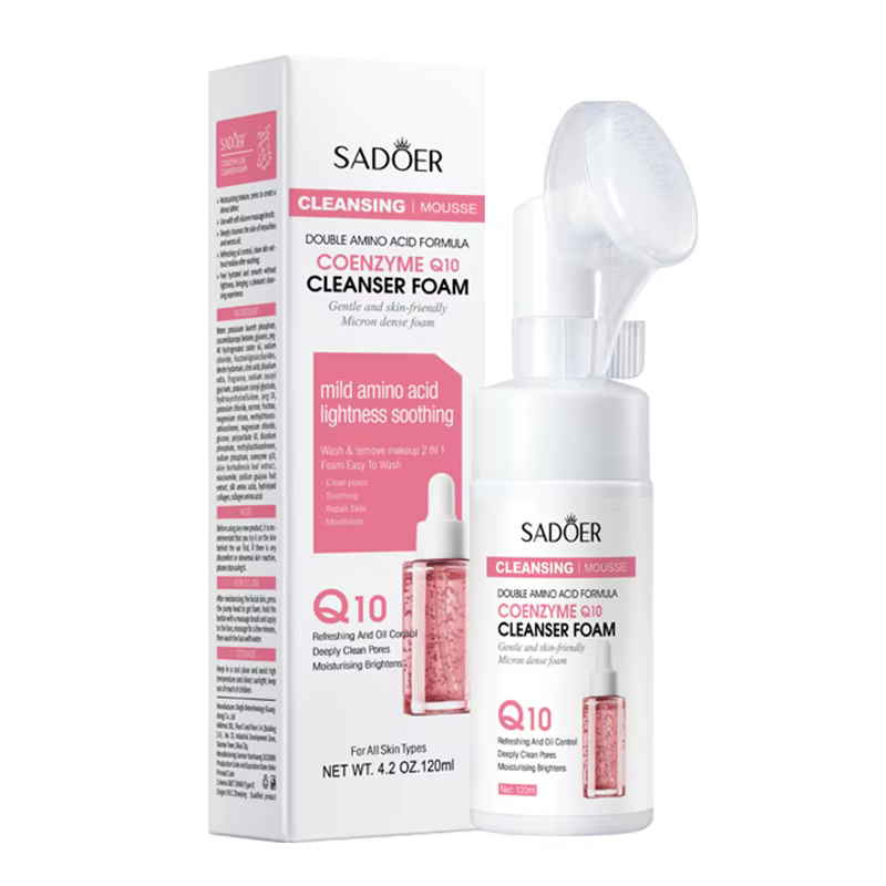 SAODER Q10 vitamine C nettoyant pour le visage mousse de lavage