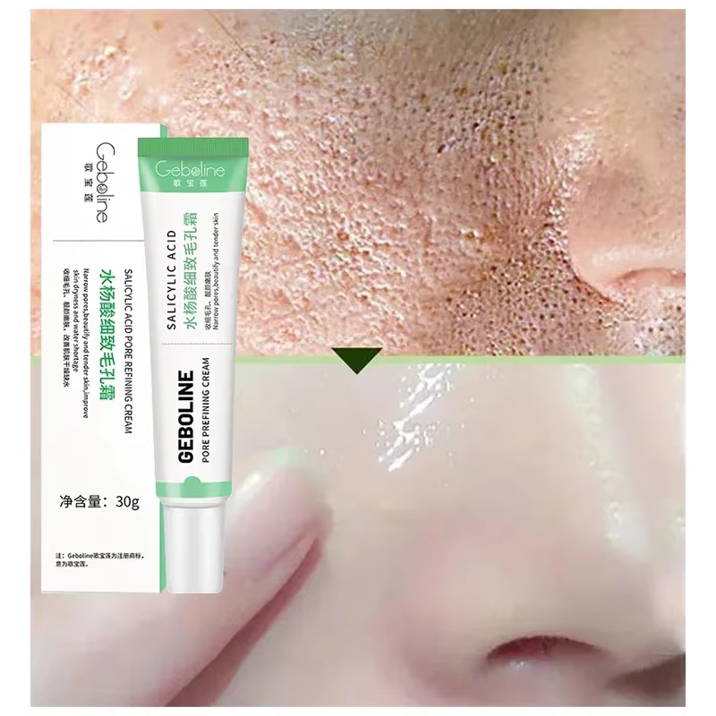 Crème de rétrécissement des pores à l'acide salicVAC, élimination rapide des grands pores, élimine les points noirs, resserre le visage, lisse la peau, produit de soin coréen