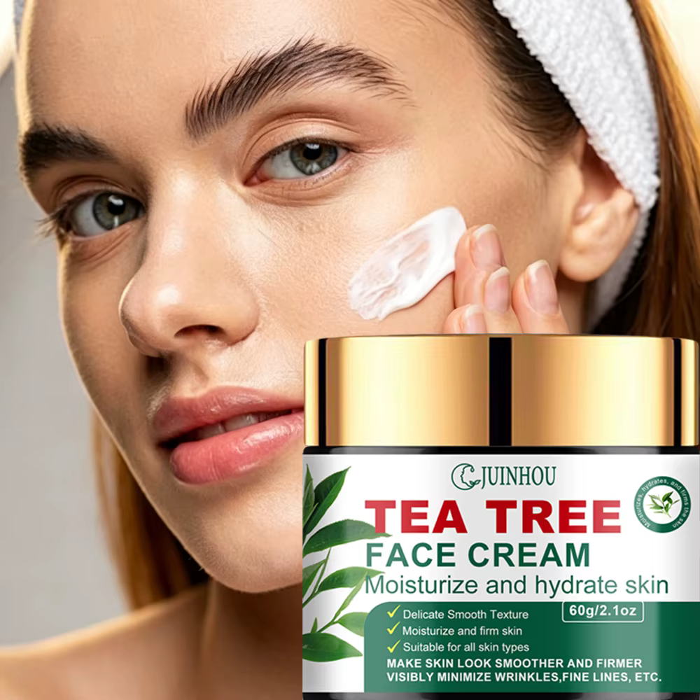 Crème hydratante pour le visage JUINHOU à l'huile d'arbre à thé
