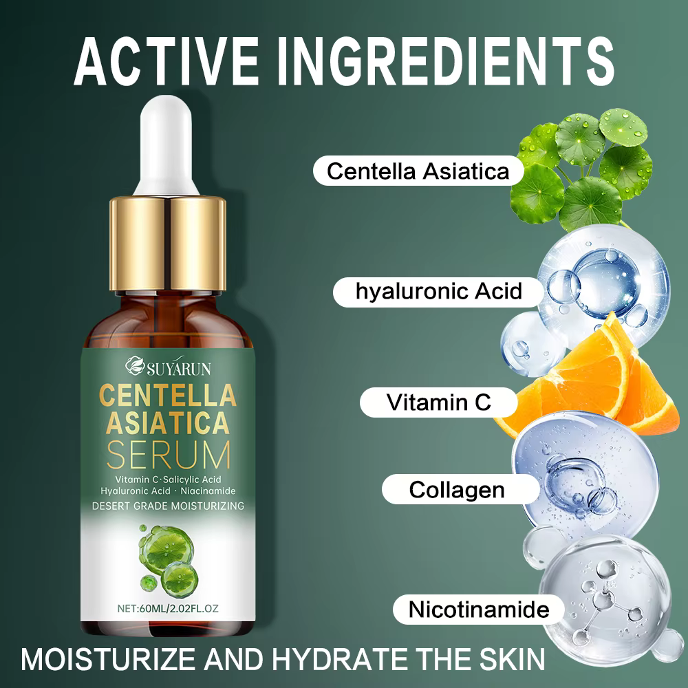 SUYARUN Premium Centella Asiatica Sérum - Traitement hydratant et apaisant pour l'acné