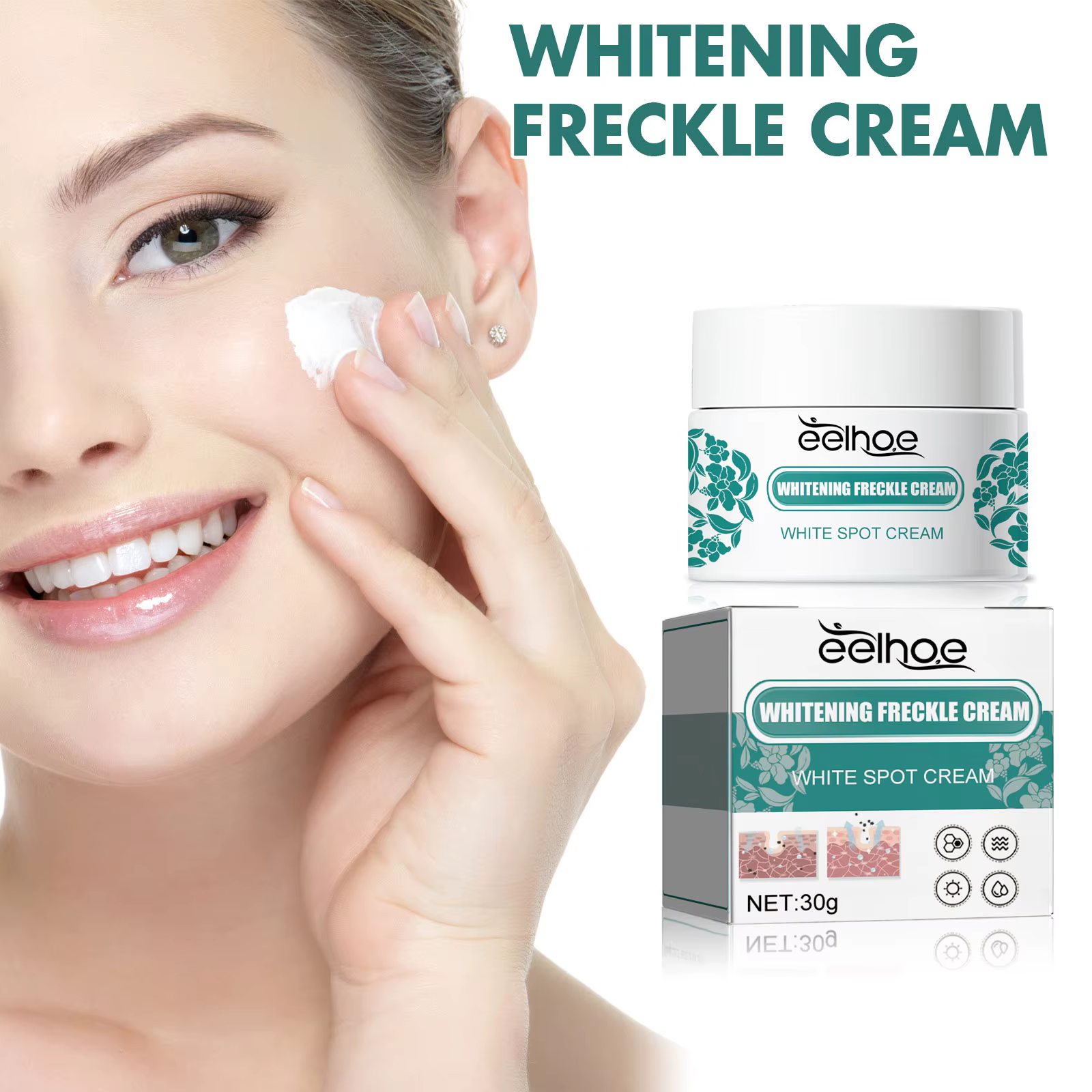 EELHOE Nicotinamide taches de rousseur crème hydratante visage éclaircissant réparation soins de la peau mélasma