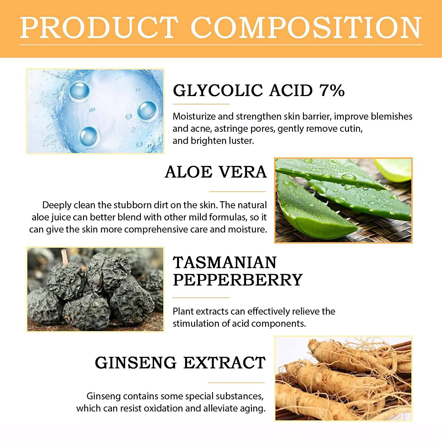 Solution tonifiante à l'acide glycolique 7%